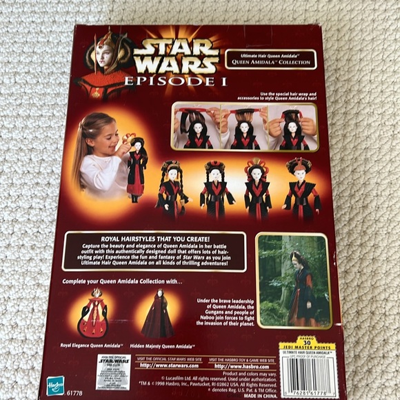 NIB Ultimate Hair Queen Amidala doll from Star Wars Episode 1 - Picture 6 of 7
